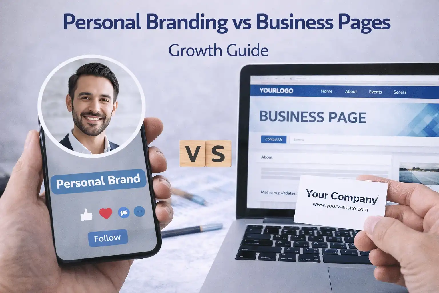 personal branding vs business pages
