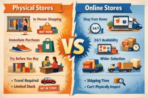 physical vs online stores