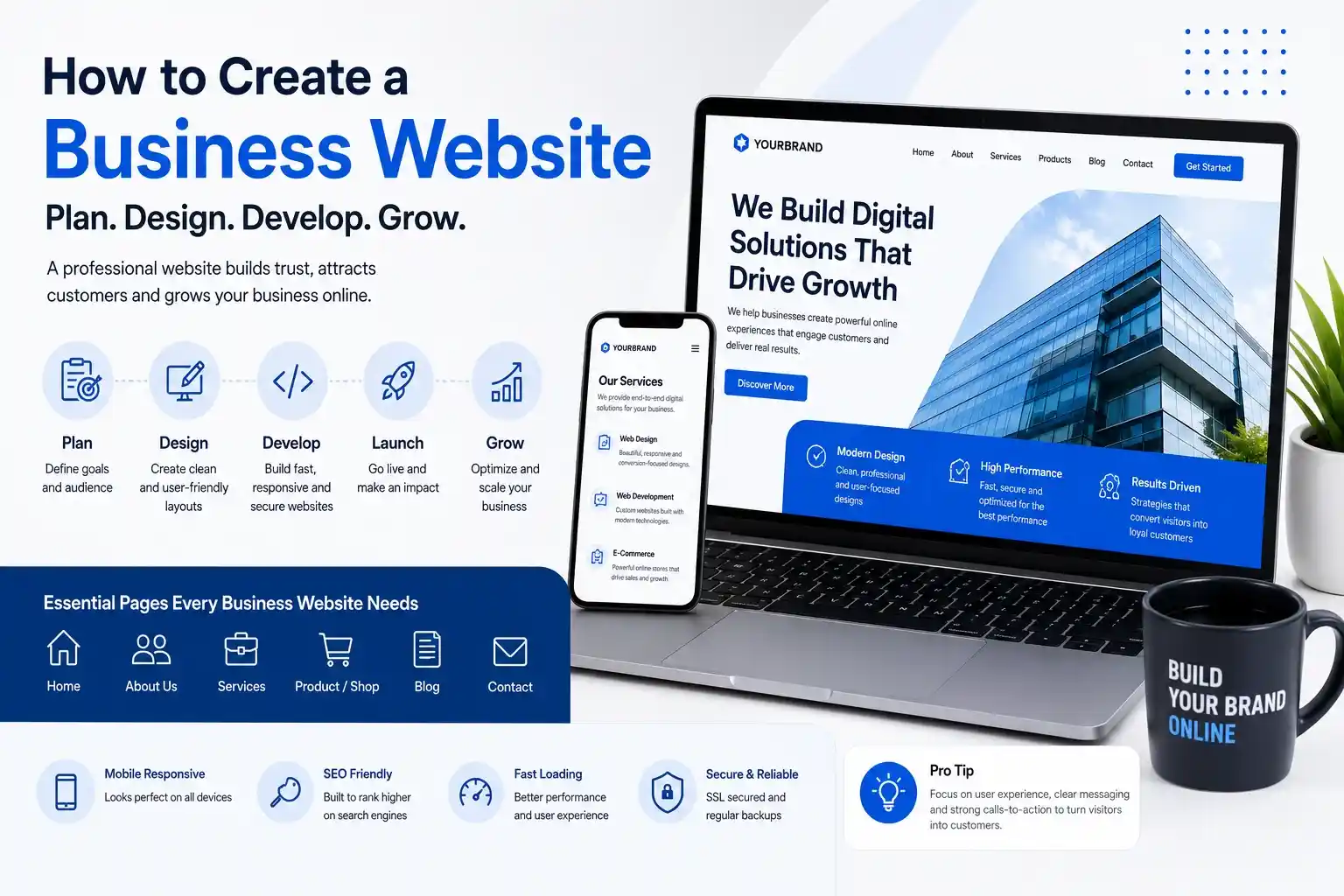 How to create a business website