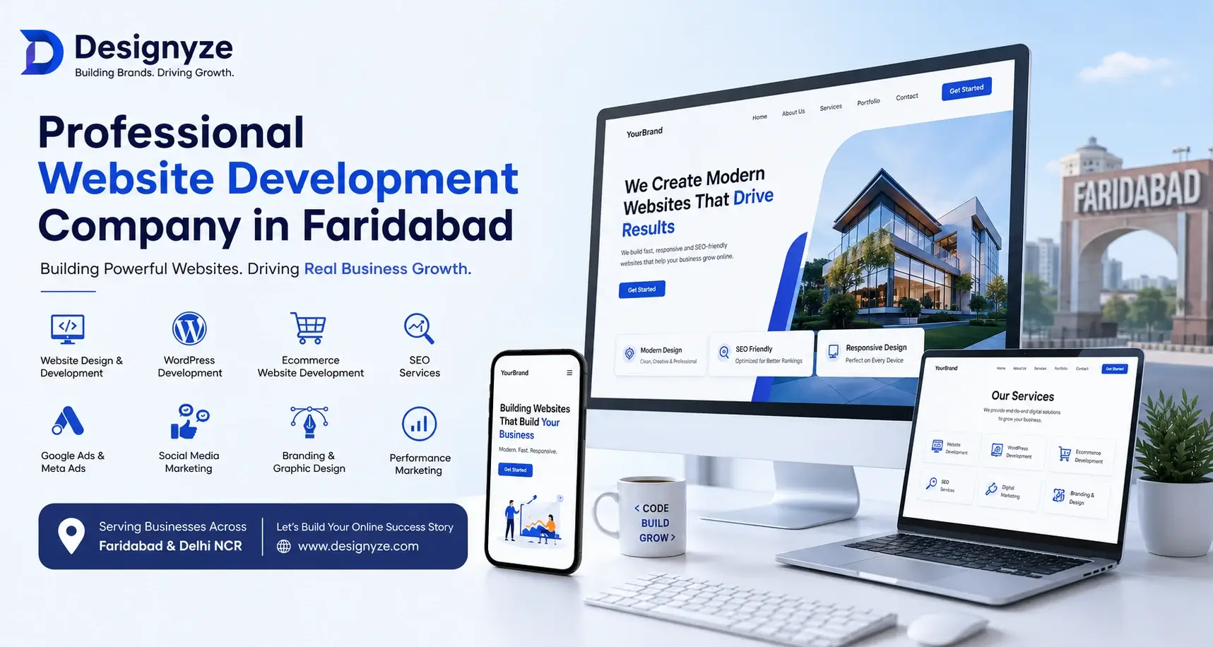 responsive website design Faridabad