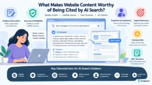 AI search content