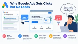 Google Ads clicks but no leads